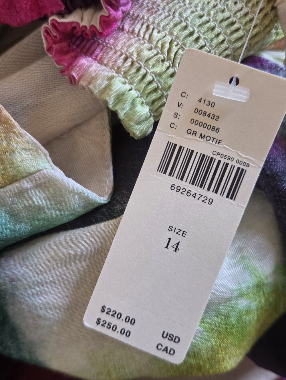 Anthropologie Tiered Maxi Dress in Pink, Green, Teal - Picture 11 of 15